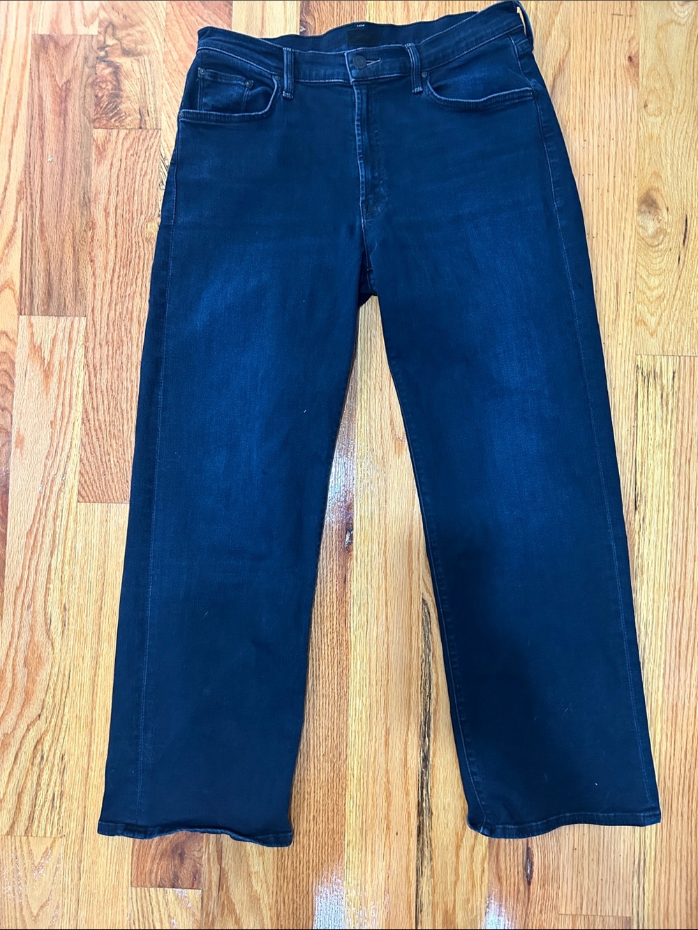 MOTHER Women's Flare Jeans in Dark Indigo-Black
